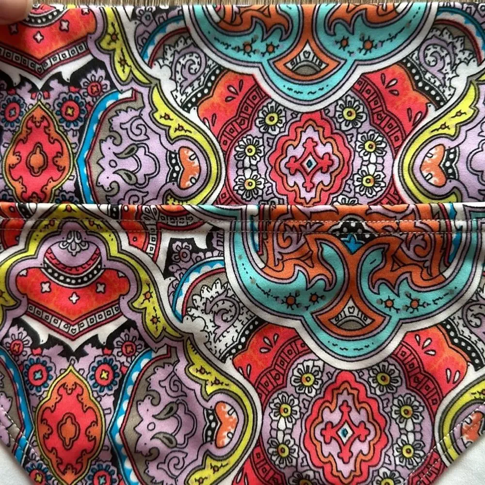 Victoria's Secret Bikini Bottom Multi Color Print Size Large‎ Low/Mid Rise